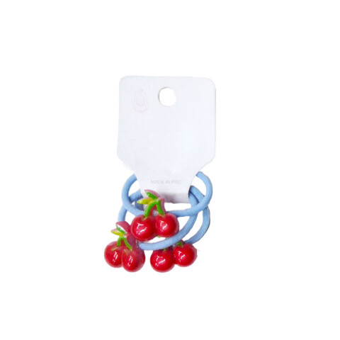 Colitas para el cabello de colores diseño fruta 2pcs Colitas Para El Cabello De Colores Diseño Fruta 2pcs