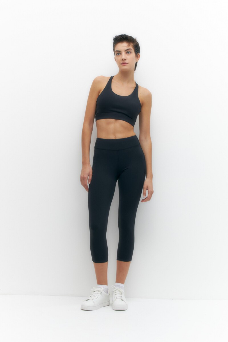 Legging cropped negro