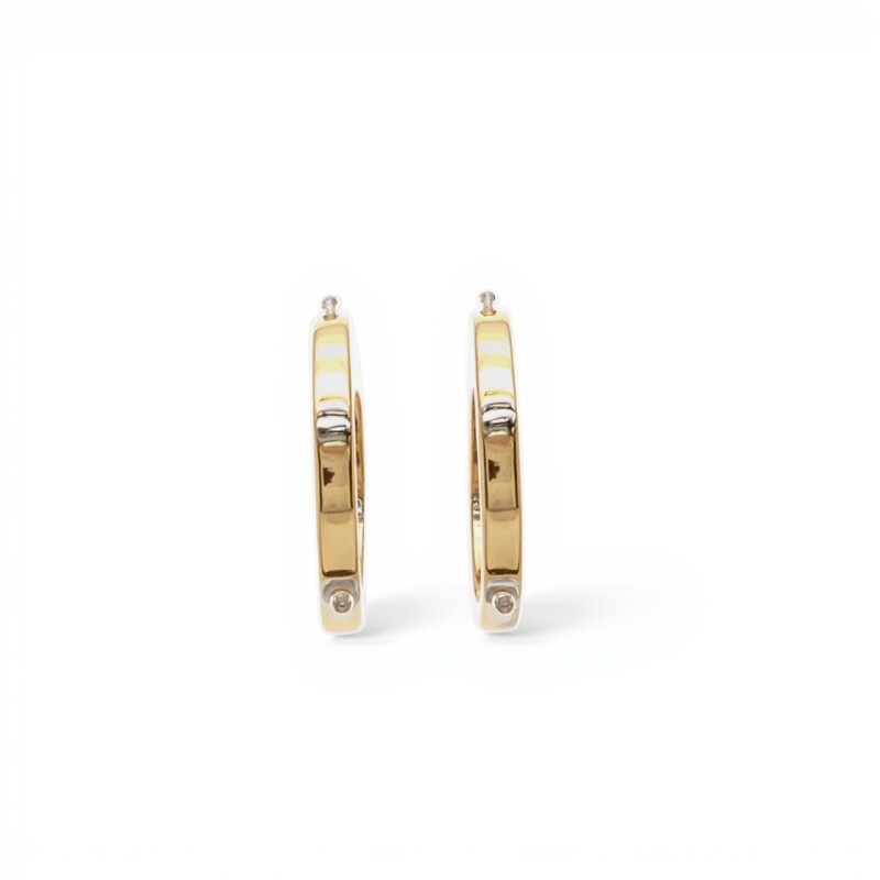 Caravanas Cartier aros de oro - Oro bajo - Sin piedra - CA8402 sinpiedra
