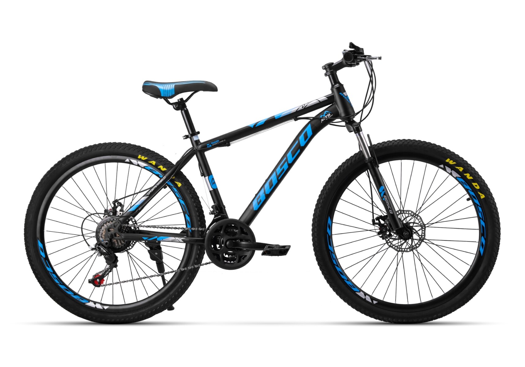 Bicicleta Montaña Rodado 26 Con 21 De Velocidad Aro 26 - Azul 