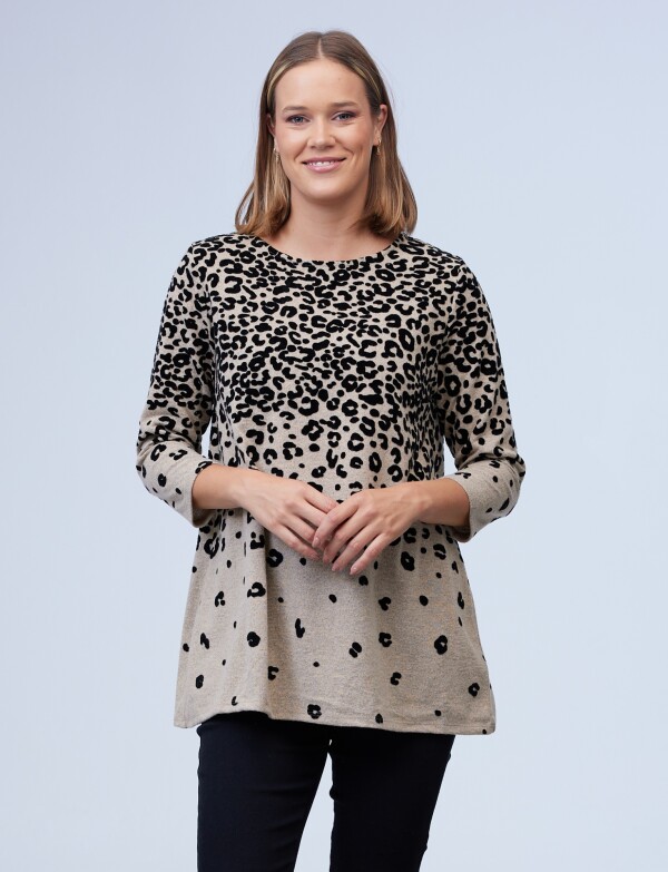 Buzo Animal Print BEIGE/MULTI