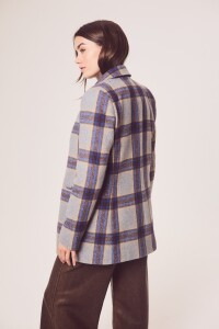 Blazer Cuadros Lana Multi