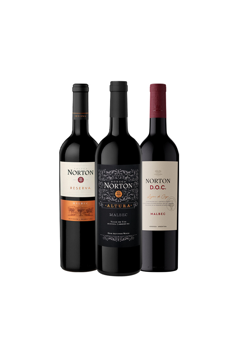 Pack Bacán Selección Vendimia x3 vinos Bodega Norton 