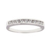 Anillo medio sin fin Chana chico en oro blanco 18k con circonias Anillo medio sin fin Chana chico en oro blanco 18k con circonias