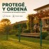 Cerco Reja Perimetral 2,50 x 1,83 m con Poste y Grampas Verde