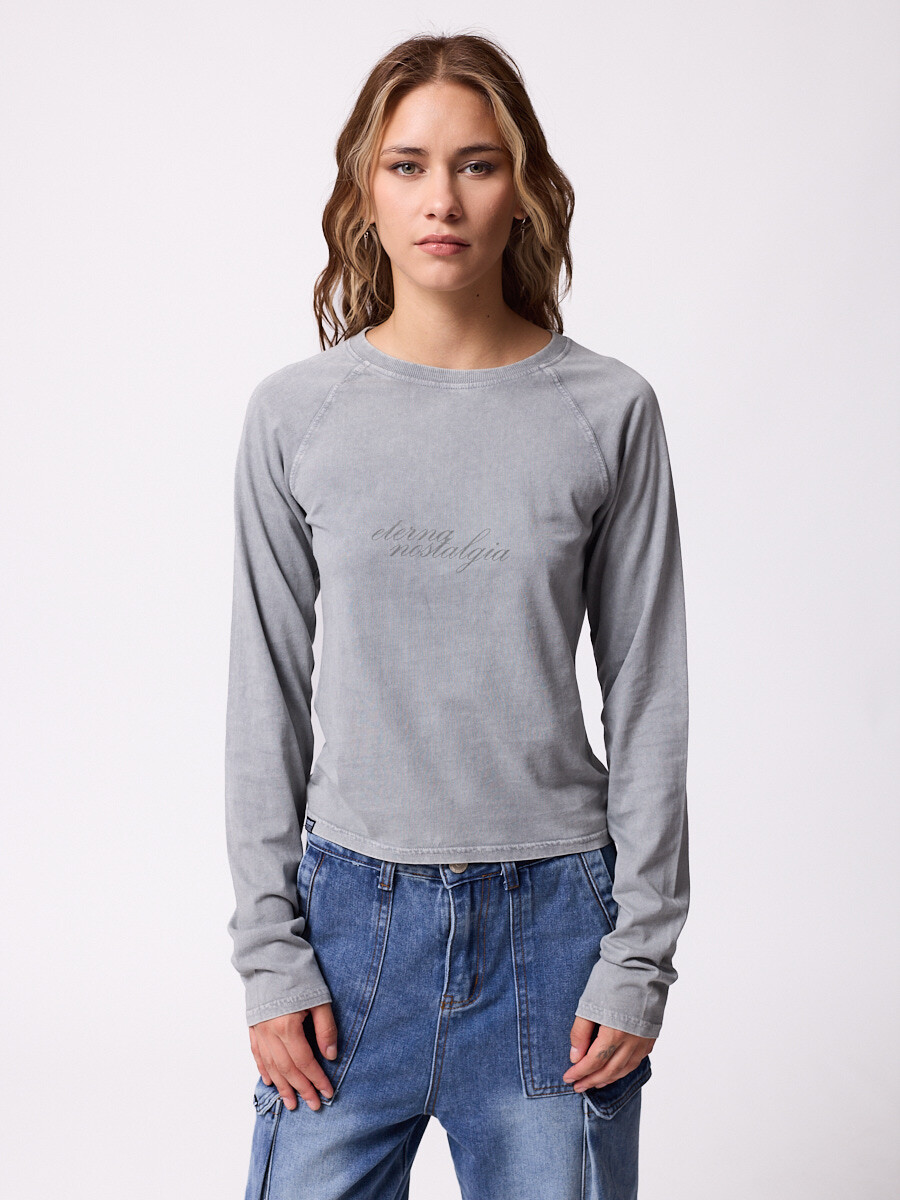 T-SHIRT M/L LEPAN DIXIE - Gris 