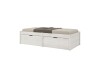 Cama Madera Maciza Con Cajones - 1 plaza - Linea beauty Blanco