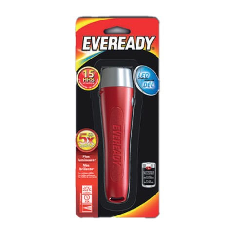 LINTERNA LED EVEREADY PLAST 25 LUMENES INCL 2 PILAS AA LINTERNA LED EVEREADY PLAST 25 LUMENES INCL 2 PILAS AA