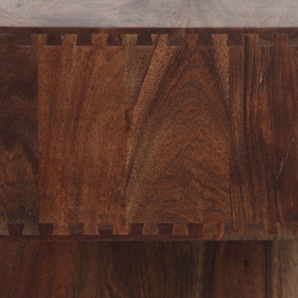 MESA AUXILIAR DE LIVING MADERA MARRON NUT ALMENDRA