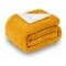 Frazada Manta Polar Termica Con Corderito 2 Plazas 200x230cm Amarillo