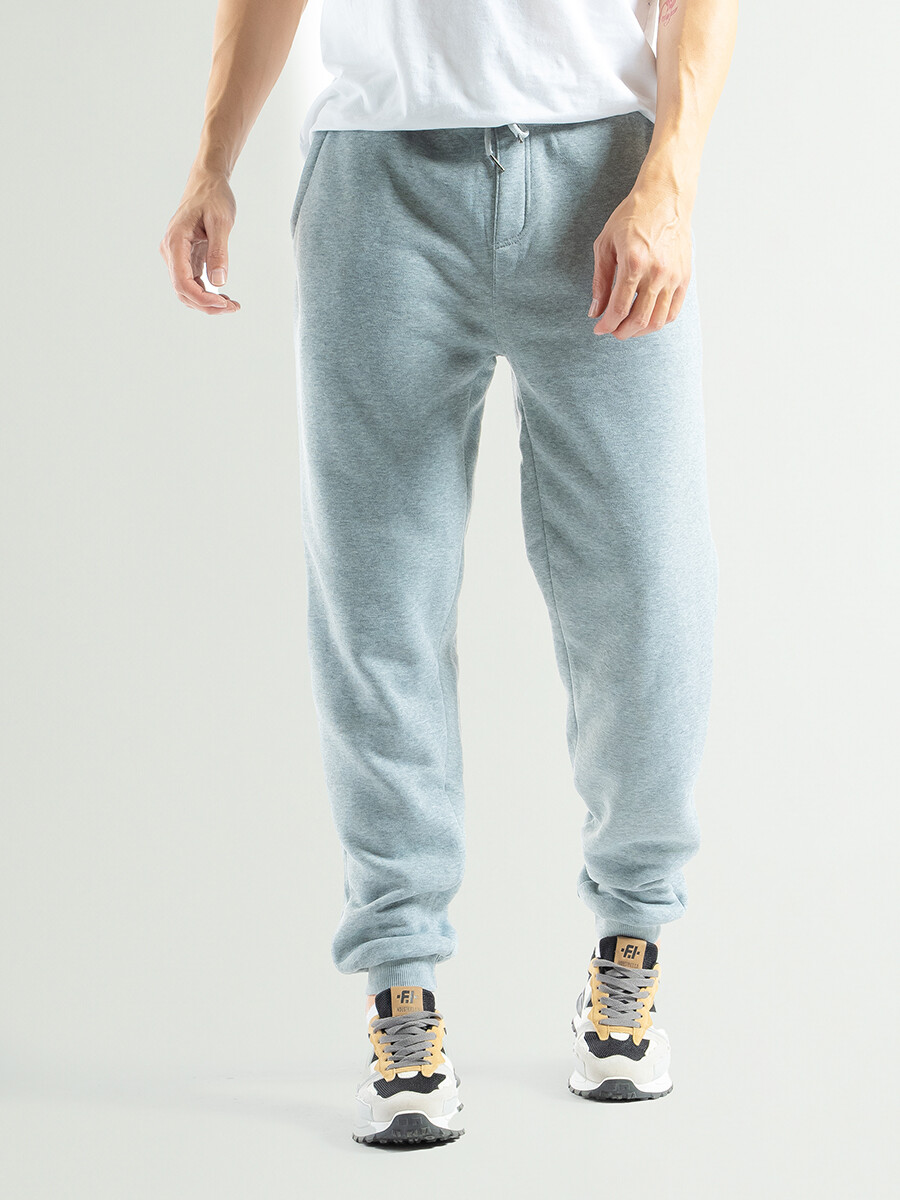 Pantalon de Felpa C/Puño Liverpool - Gris Claro Melange 