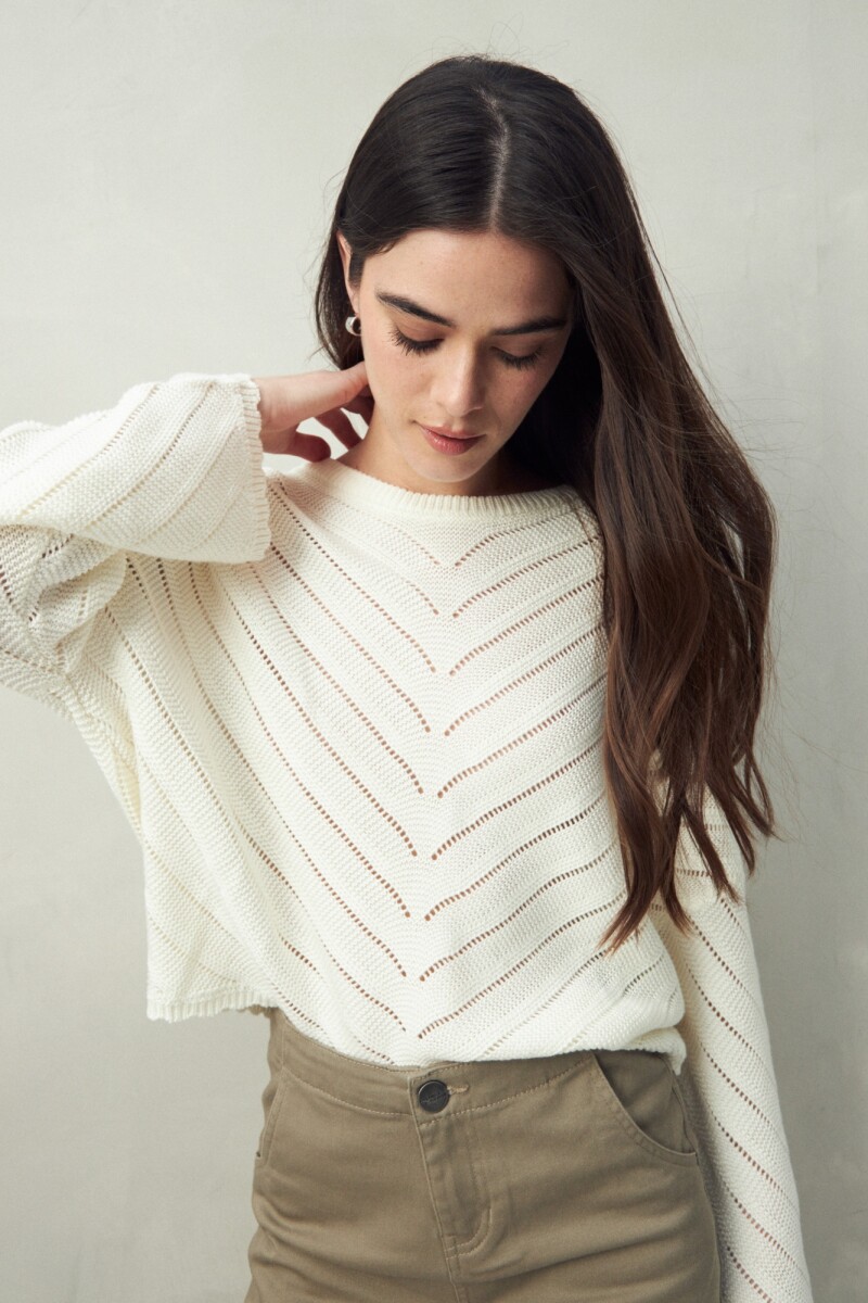 SWEATER CAPUCINE Crudo