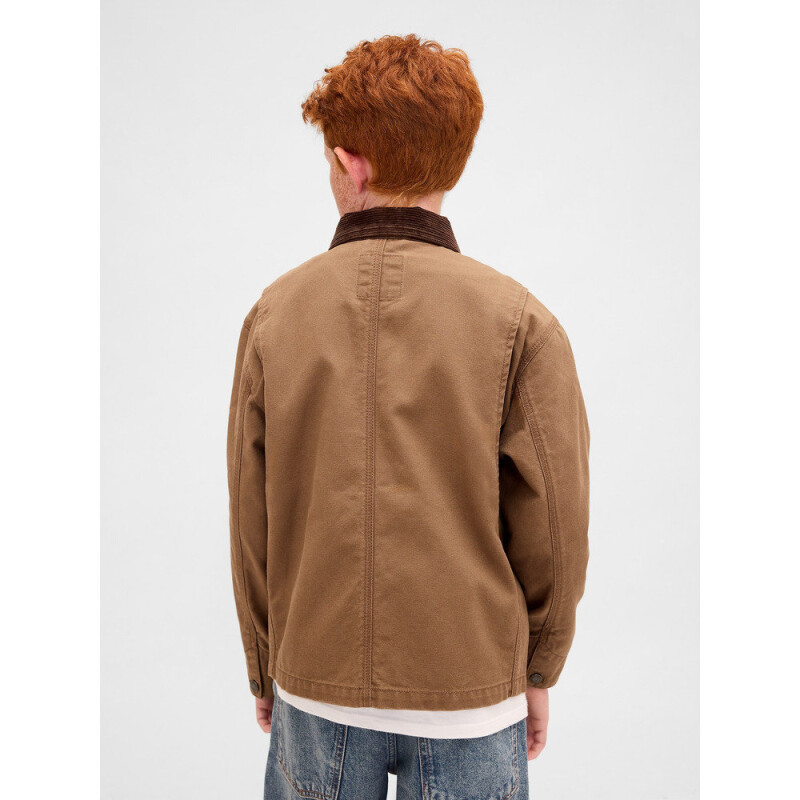 CANVAS FIELD JACKET BRAZEN BROWN