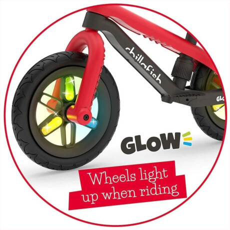 Bicicleta de Equilibrio Chillafish Bmxie Glow Rojo