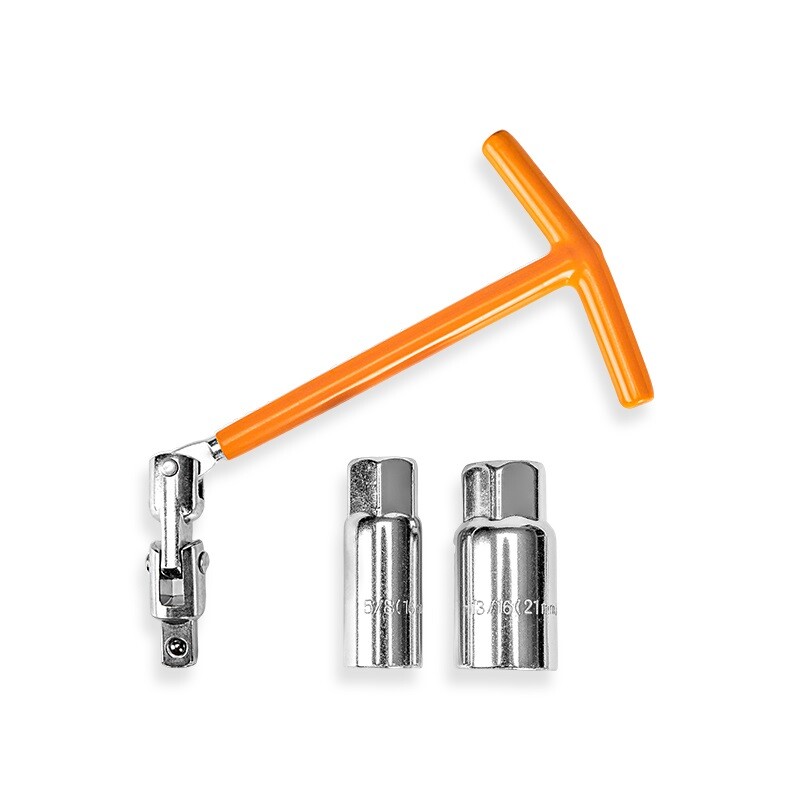 DINGQI SET 3 PIEZAS LLAVE SACA BUJIA ARTICULADA CR-V 16MM & Dingqi Set 3 Piezas Llave Saca Bujia Articulada Cr-v 16mm &