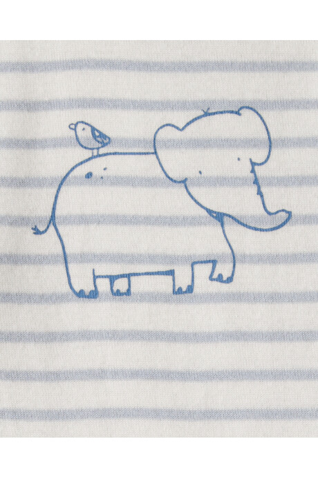 Pack cinco bodies de algodón, diseño animales Sin color