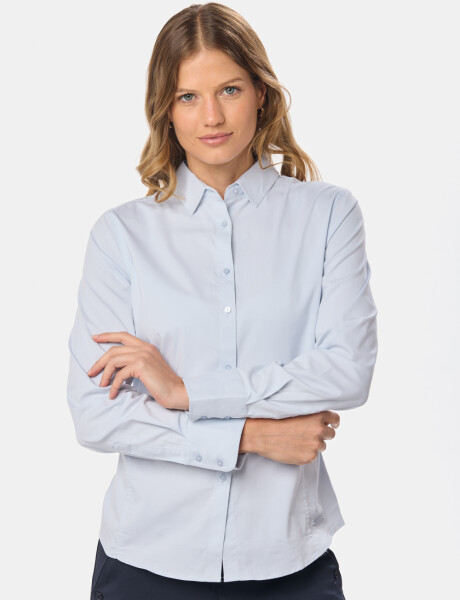 CAMISA LISA Celeste