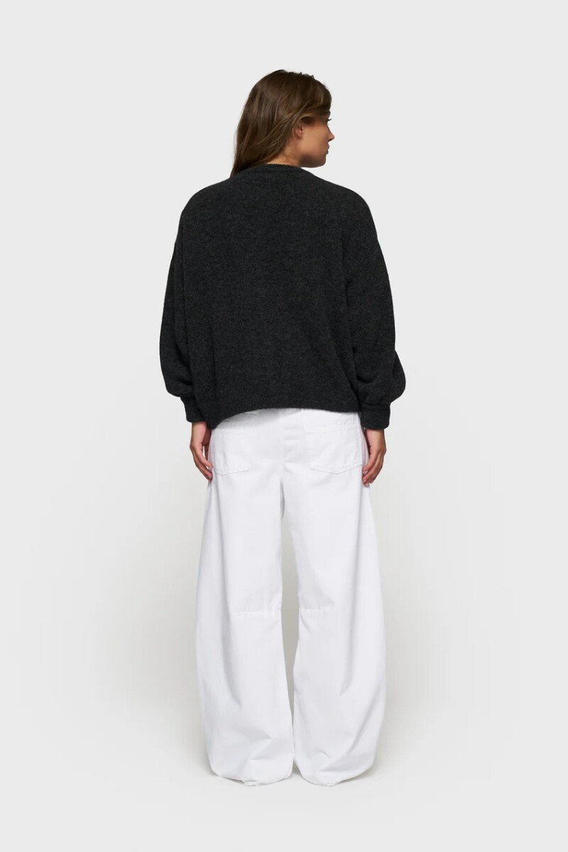 SOFT BASEBALL KNIT CARDIGAN Gris