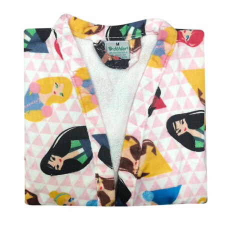 Bata de Baño Princesas Disney de Algodón Infantil Rosa