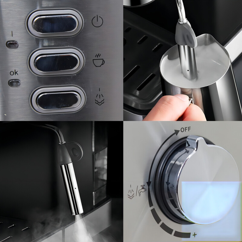 Cafetera Punktal Pk-542 Automática Inox Expreso Color Acero inoxidable/Negro Cafetera Punktal Pk-542 Automática Inox Expreso Color Acero Inoxidable/negro