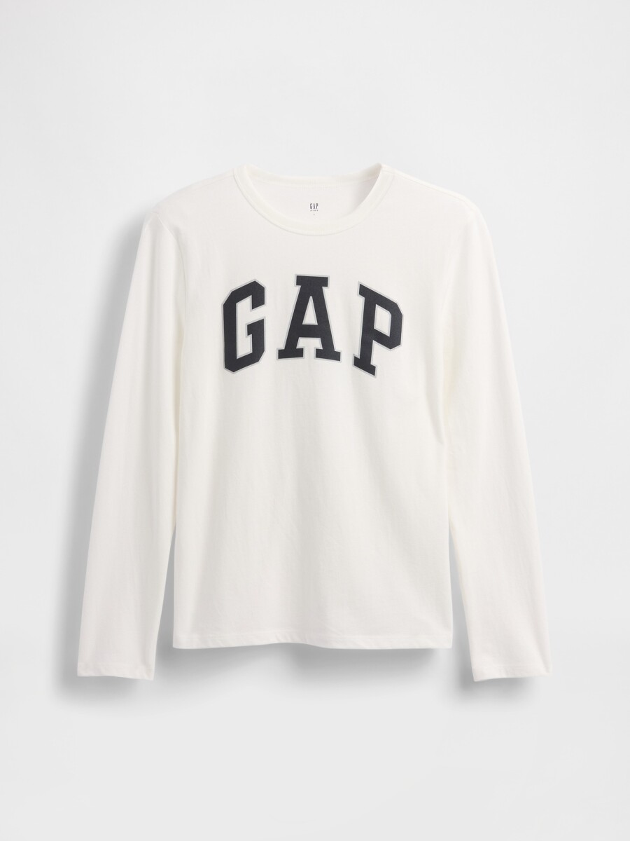 V-FRCH LS LOGO TEE - NEW OFF WHITE 