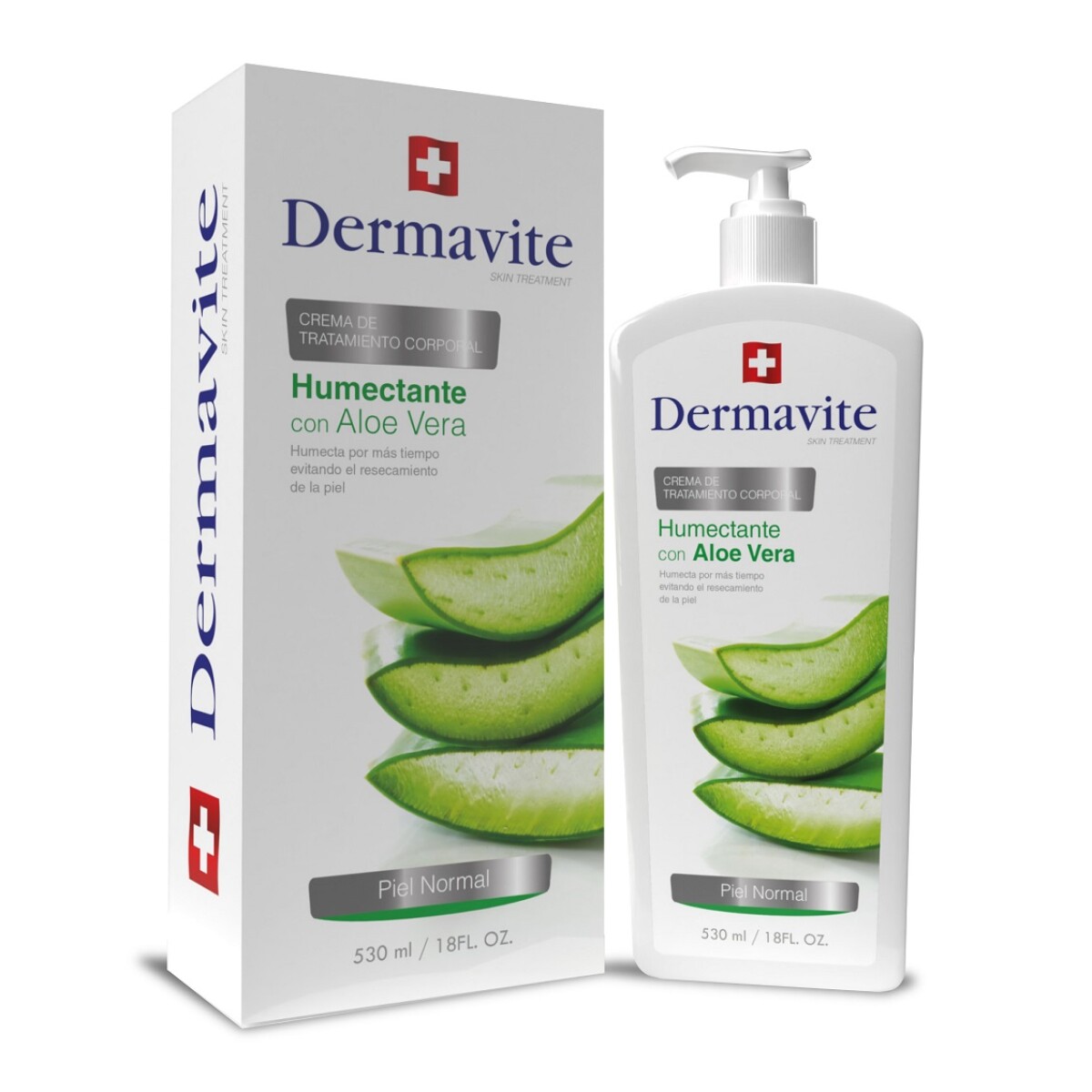 Dermavite Crema Piel Normal Aloe Vera 530 Ml. 
