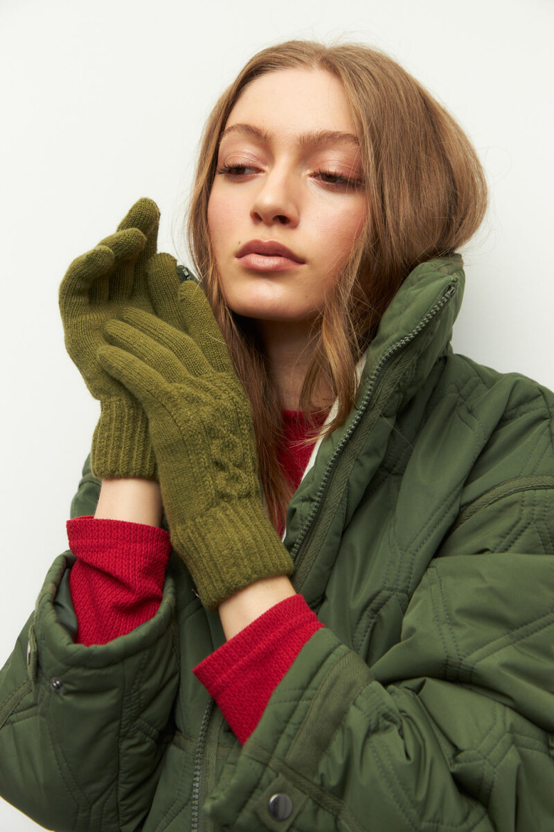 GUANTES MOIRANA Verde Hierba