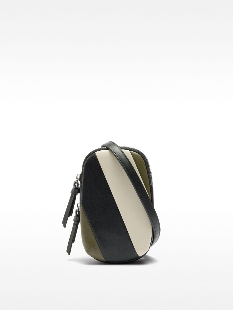 Bolsa Para Móvil De Rayas caqui