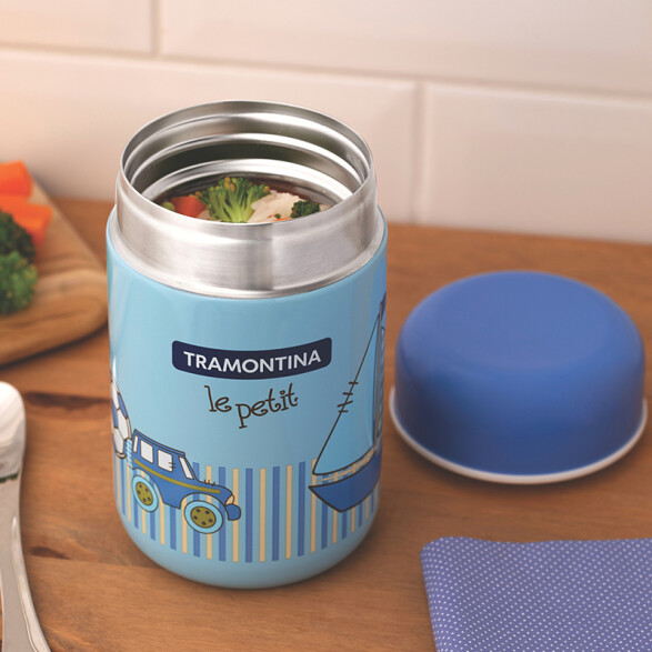 Termo infantil celeste inox. 400ml. "LE PETIT" -TRAMONTINA TF7550