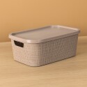 CAJA ORGANIZADORA SIMIL RATTAN 7LTS ROSA ROSA