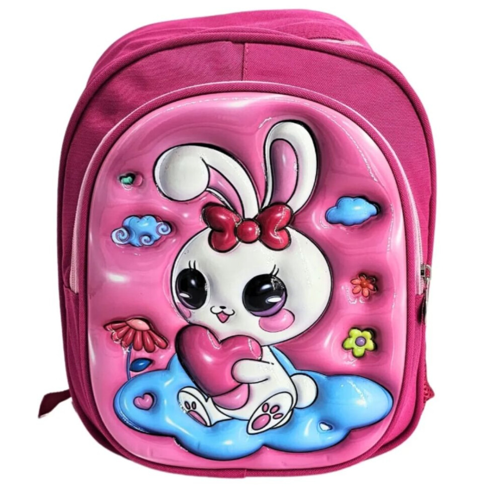 Mochila Estampada Con Relieve Pre-escolar Conejito