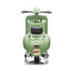 Moto a batería infantil Vespa color verde Moto a batería infantil Vespa color verde