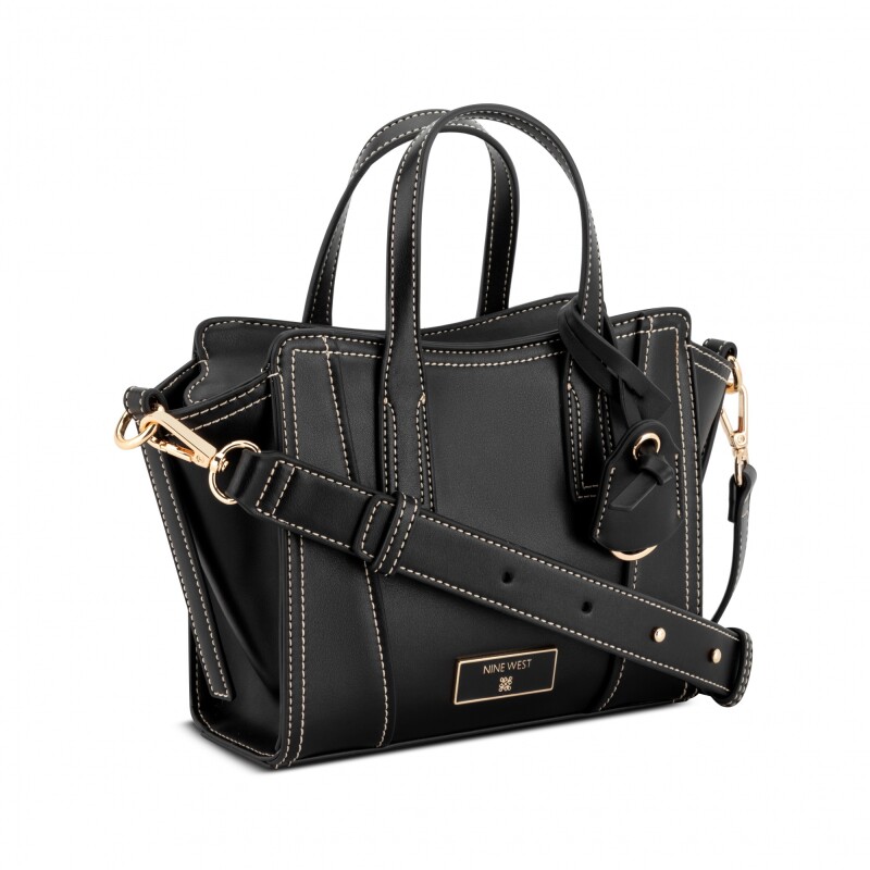 Satchel Handbag Fleura Small Black