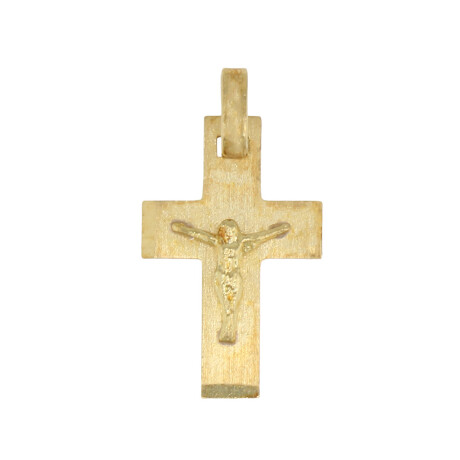 Cruz Biselada con Cristo de oro amarillo 18k Cruz Biselada con Cristo de oro amarillo 18k