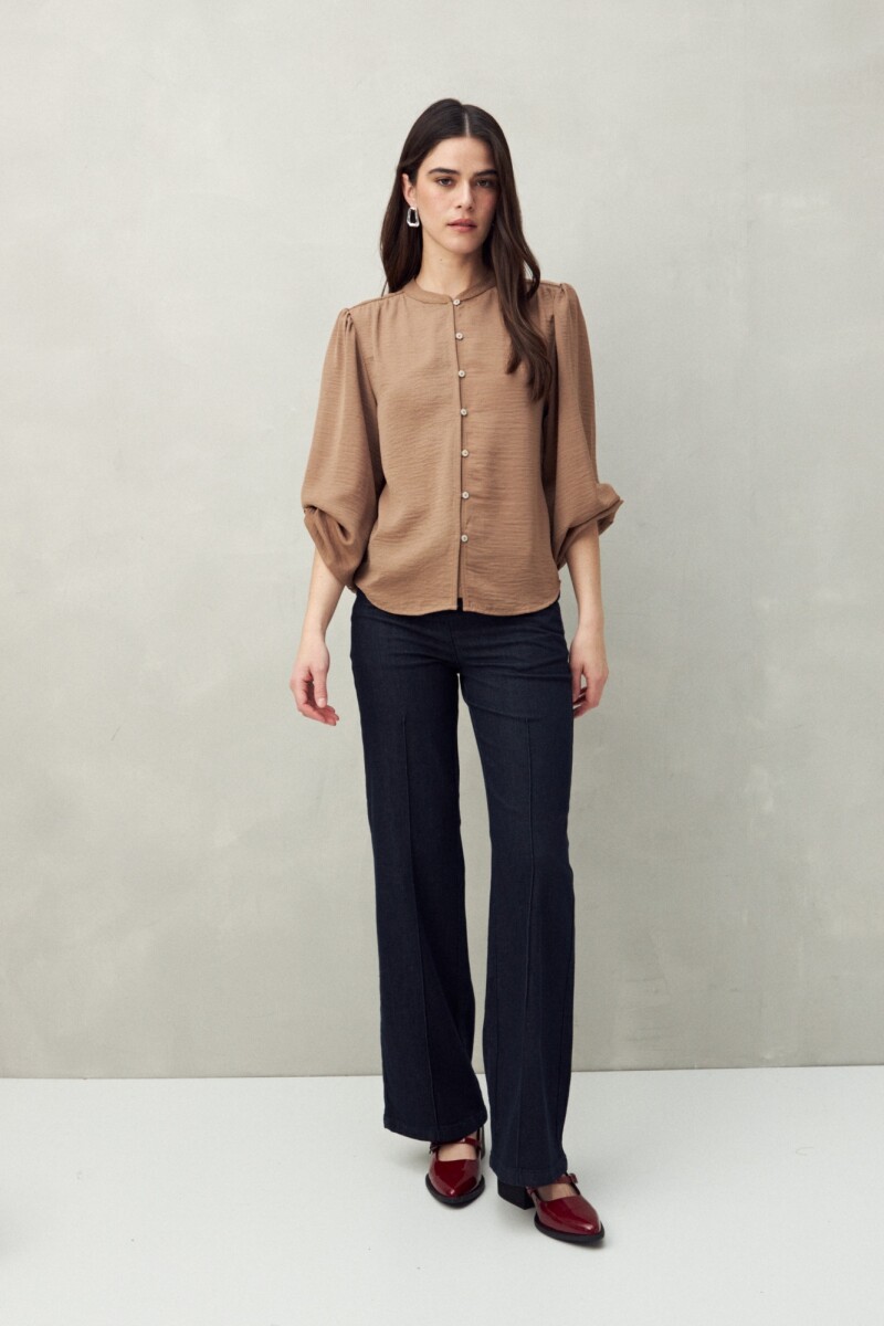 CAMISA BLOSSOM Marron
