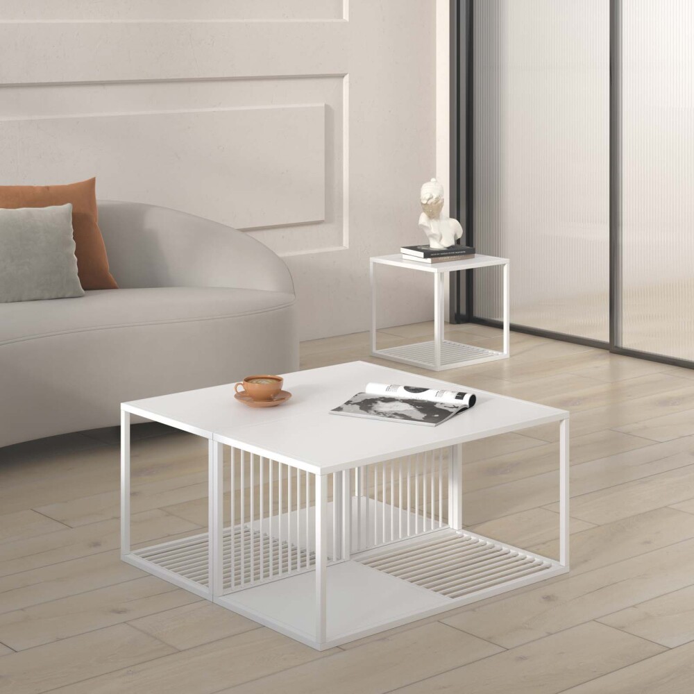 MESA RATONA METAL BLANCO OLIVIA