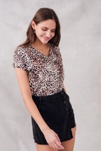 Remera Animal Print Multi