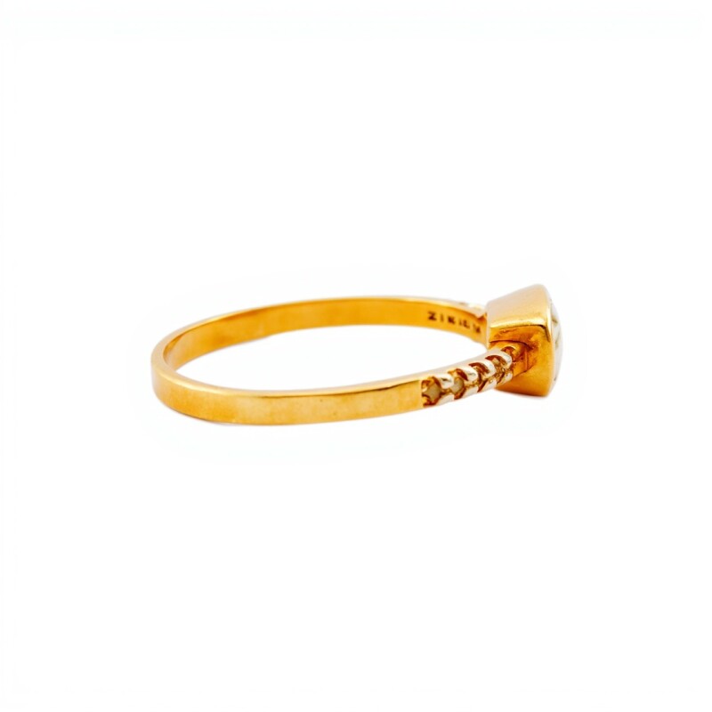 Anillo-Oro bajo-Piedra Zirconia-AN8030 conpiedra