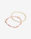Pulseras Elásticas Sets Color Set Pulseras Elásticas Beads - Dorado