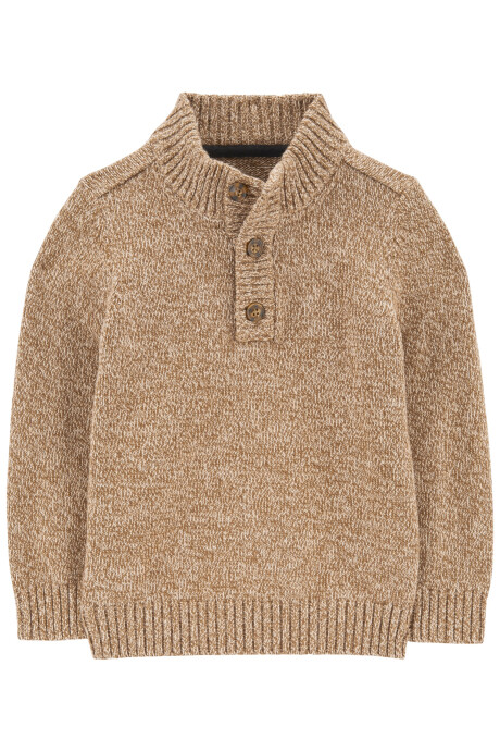 Buzo de algodón, beige jaspeado. Talles 2-5T Buzo de algodón, beige jaspeado. Talles 2-5T