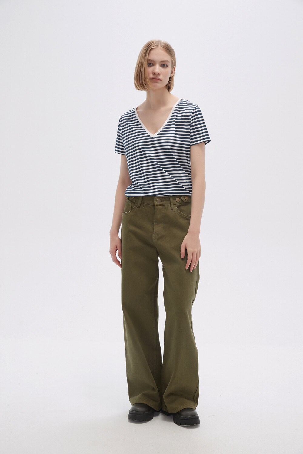 Pantalon Flowa Verde Oliva