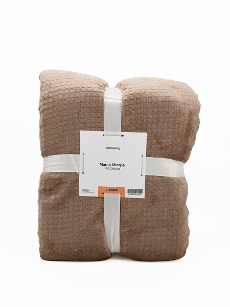 MANTA SHERPA LISA 2 PLAZAS VISON