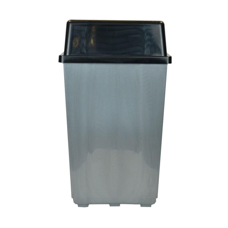 Tarro de residuos 50L con tapa vaivén GRIS