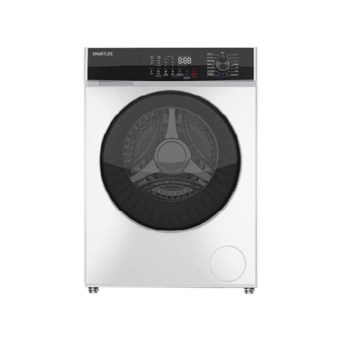 Lavarropas Smartlife Carga Fronal Inverter 10.5Kg - Blanco/Negro 