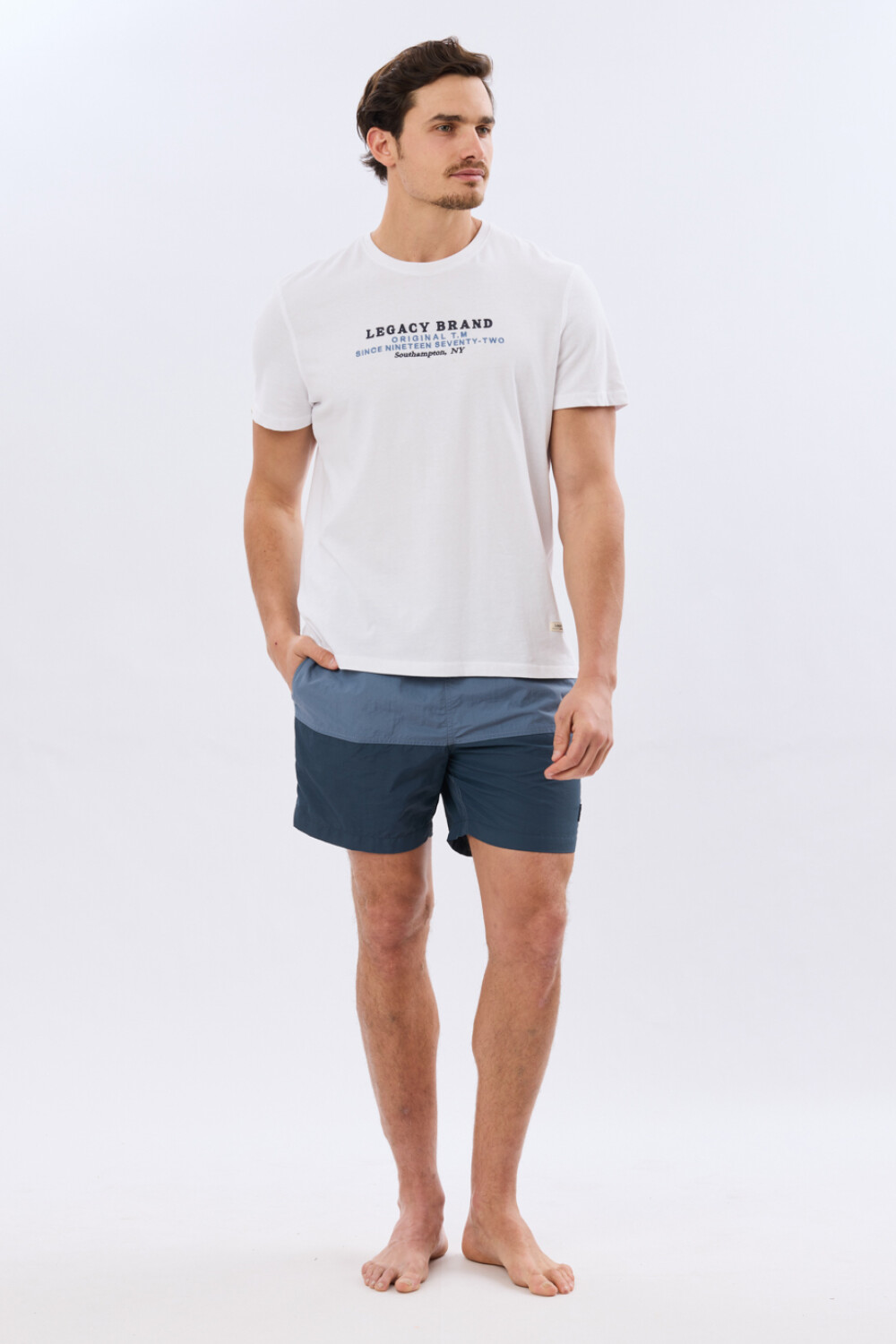 SHORT DE BAÑO COMBINADO Azul