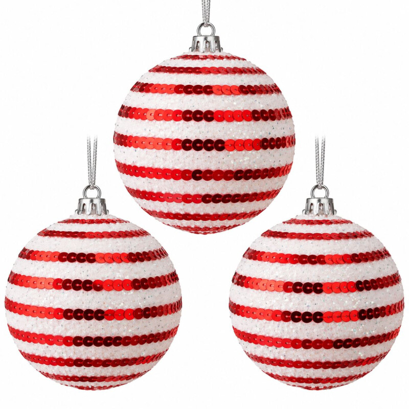 Esferas de Navidad con Lentejuelas x3 Esferas de Navidad con Lentejuelas x3