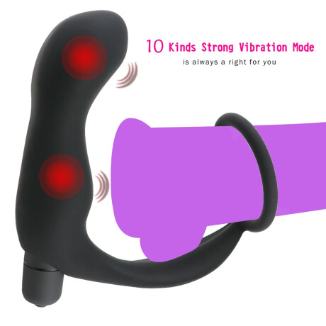 Vibrador Prostático Con Anillo Peneano Vibrador Prostático Con Anillo Peneano