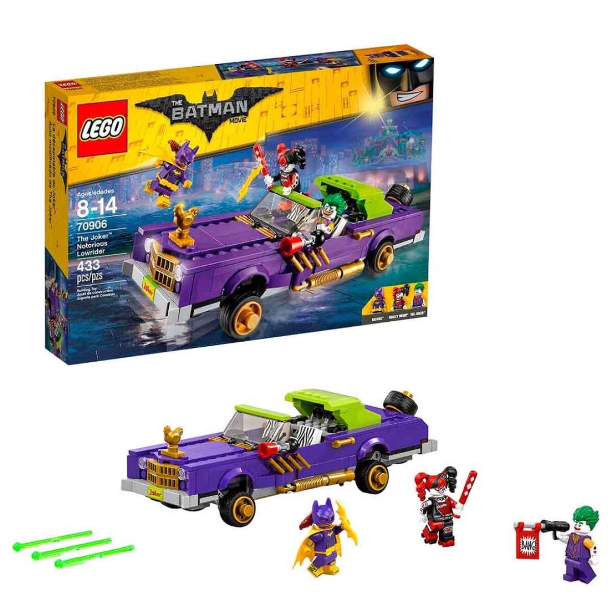 Lego Auto modificado The Joker Batman Gotham City 433pzas - 001 