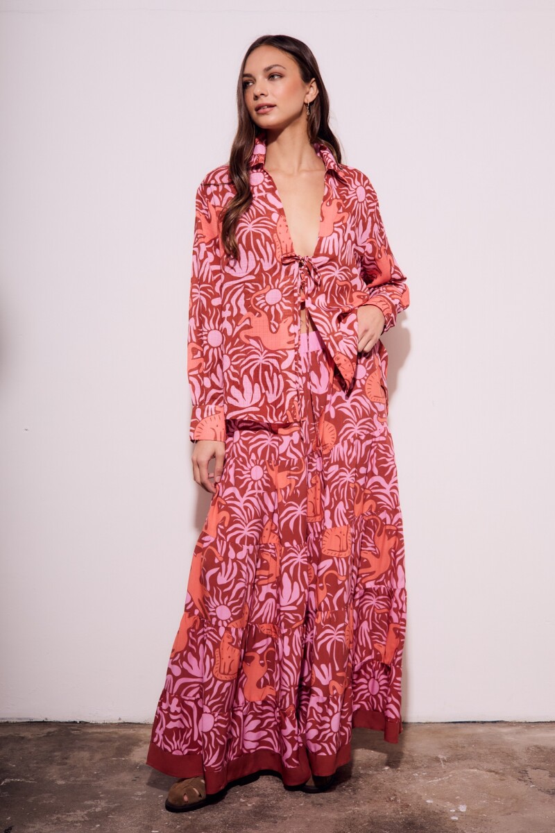 Falda Estampada Multi