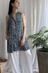 Camisa Gla Azul con blanco